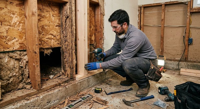 Termite Damage Restoration in Wilmington, NC